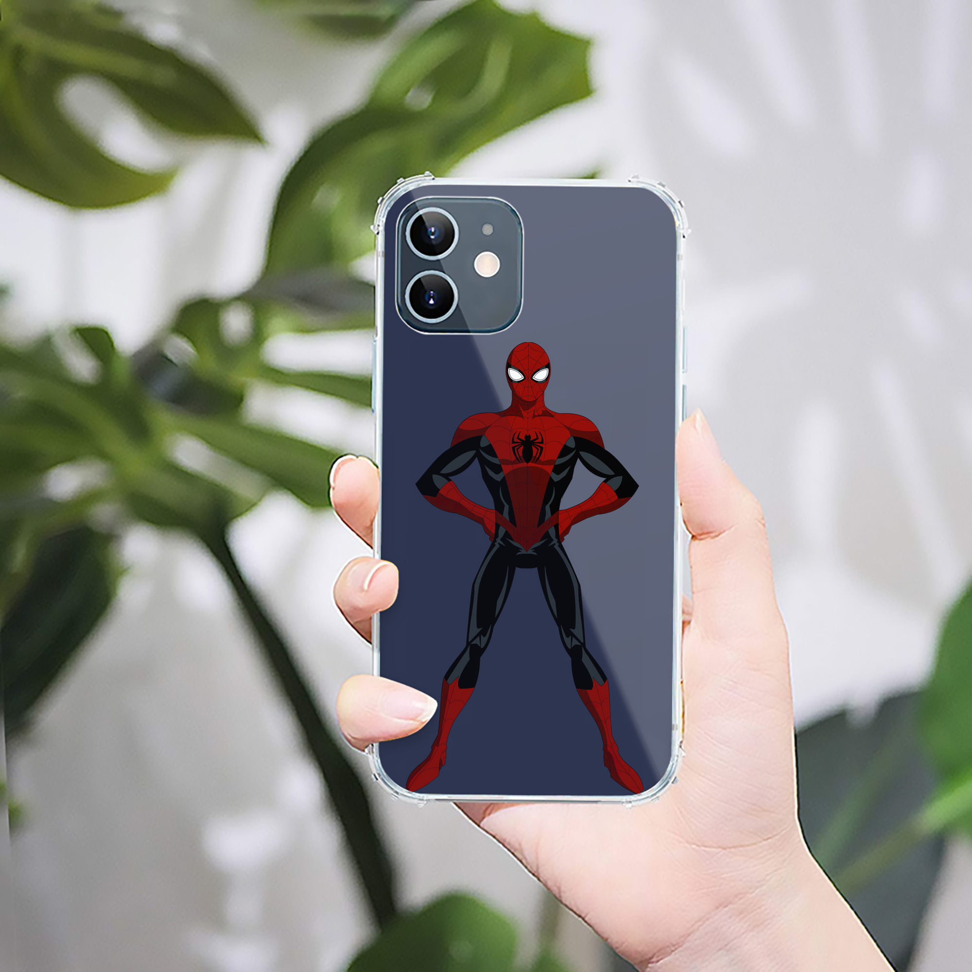 （画像用） Spider Man スパイダーマン 【iPhone 12シリーズ対応】透明スマホケース（クリアソフトケース）